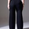 Women's Wide-Leg High-Rise Regular-Length Stretchable Cargo Denim Jeans