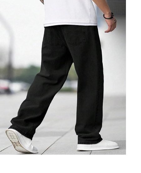 j1 Men Loose Fit Mid Rise Grey Jeans