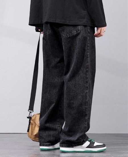 Men Baggy Denim Jeans in Pure 100% Cotton Denim