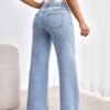 j1 Wide Leg High Waist Denim Jeans For Womens