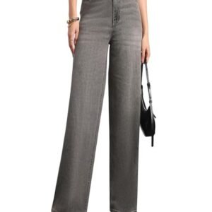 Women's High Rise Loose Fit Washed Jeans