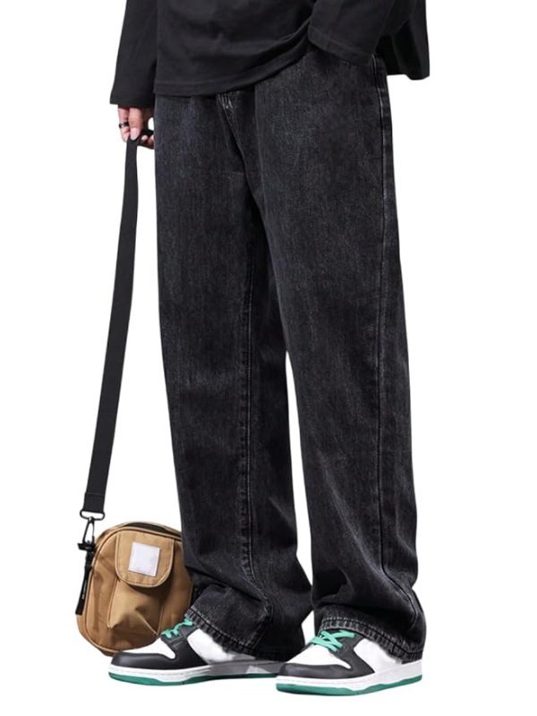 Men Baggy Denim Jeans in Pure 100% Cotton Denim