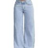 j6 Women's Denim Stretchable High Waist Light Wash Jeans