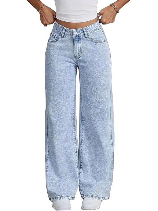 Women's Denim Stretchable High Waist Light Wash Jeans