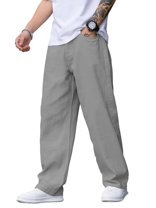 Mens Baggy Fit Denim Jeans