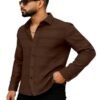 Men's Solid Linen Cotton Shirt