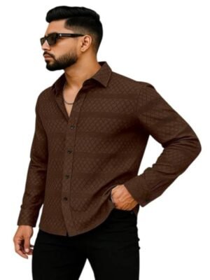 Men's Solid Linen Cotton Shirt