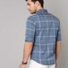 s1 Men's Checkered Slim Fit Cotton Casual Shirt
