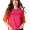 Half Sleeve Cottonblend Oversized Tshirt for Women