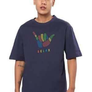 Oversized Fit Half Sleeve Round Neck T-Shirt