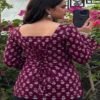Square Neck Full Sleeve Ladies Kurti Office College