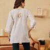 Lucknowi Chikankari Cotton Top for Women