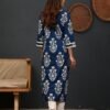 Womens Printed Cotton Straight Kurti for Girls Regular Wear Stylish Long Kurta