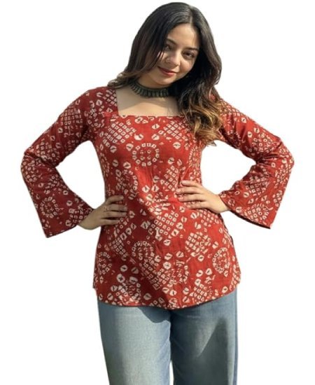 Women’s Viscose Printed Short Kurti