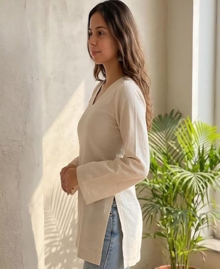 Cotton Short Kurti for Women