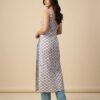 Women’s Pink Floral Printed Long Kurti