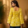 Square Neck Long Sleeve Kurti for Women