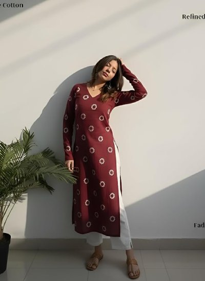 Women's Printed Long Kurti