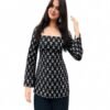 Square Neck Full Sleeve Ladies Kurti Office College