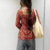 k44 Women’s Viscose Blend Printed Short Kurti