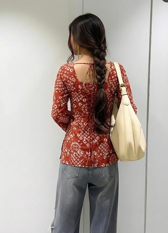 k44 Women’s Viscose Blend Printed Short Kurti