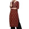 Printed Straight Single Long Kurti for Women