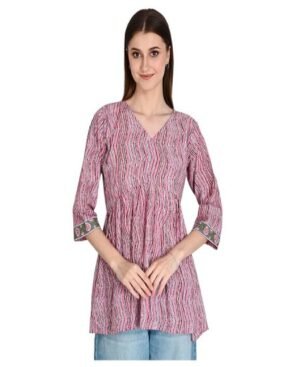 Women's Cotton Frill Short Kurti