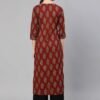 Printed Straight Single Long Kurti for Women