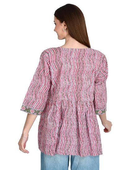 Women's Cotton Frill Short Kurti