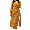 Long Kurti for Girls Printed Full Sleeve