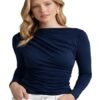 Formal WEAR Long Sleeve Feather Touch TOP for Women