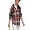 Men's 100% Cotton Hooded Shirt