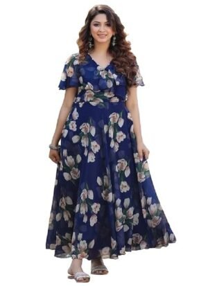 Flare Straight, Maxi Gown