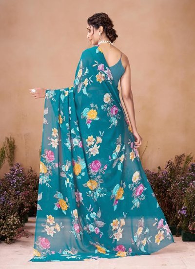 Women Georgette All Over Floral Printed Saree