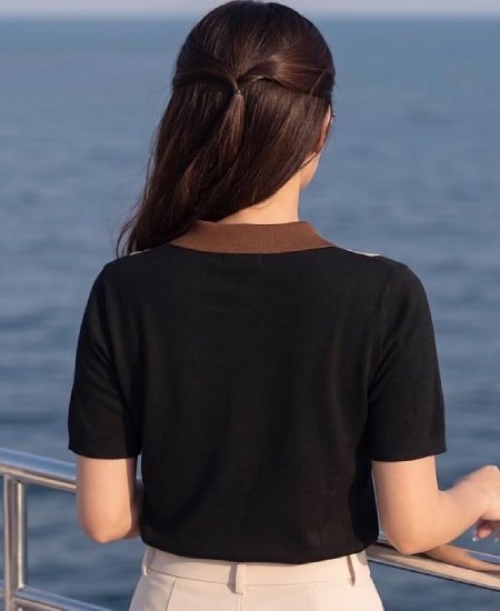 s11 Women’s Casual Summer Polo Knit T-Shirt