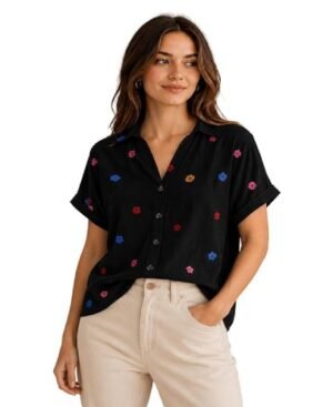 s111 Elegant Short Sleeve Shirts for Casual & Office Wear