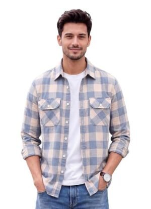 Men's Cotton Blend Button Down Shirt