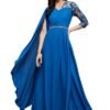 s17 Women's Floral Printed Relaxed Fit V-Neck Gown