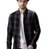 s19 Men's Double Check Casual Shirt