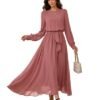 s2 Georgette Solid Color Western Gown