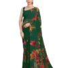 Garden Vareli Georgette Floral Printed Saree