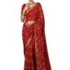 Women's Georgette Bandhani Printed Saree