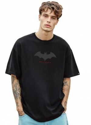 s3 Men's Cotton Graphic Print Oversized Fit Half Sleeve Round Neck T-Shirt