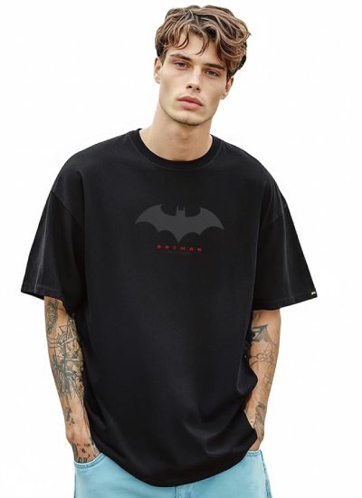 Men's Cotton Graphic Print Oversized Fit Half Sleeve Round Neck T-Shirt