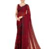 s4 Garden Vareli Nara Chiffon Abstract Printed Saree