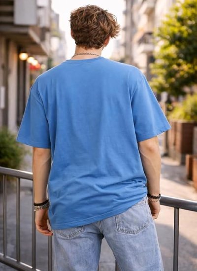 s44 Half Sleeve Oversized Men Round Neck Tshirts