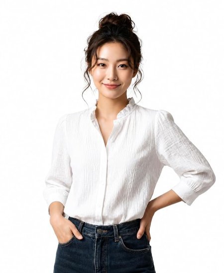 s5 Women White Solid Cotton Blend Knitted Top