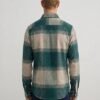 Men's Cotton Blend Printed Checkered Casual Shirt