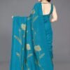 s55 Vichitra Silk Floral Printed Comfortable Daily Wear Saree