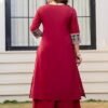 Women's Pure Cotton A-Line Kurta Set with Palazzo Pants & Dupatta